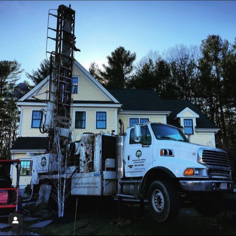 Ogden Wells drill rig operating year-round in a residential front yard
