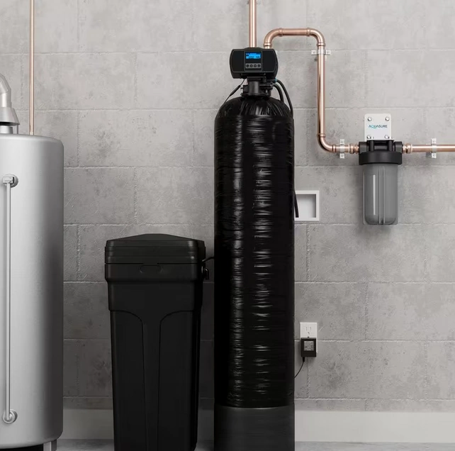 Residential water filtration and conditioning system installed by Ogden Wells