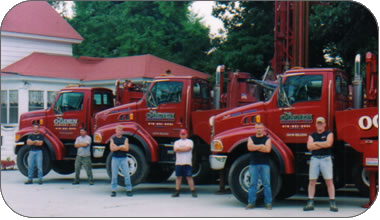 Ogden Wells drilling crew and fleet in New England